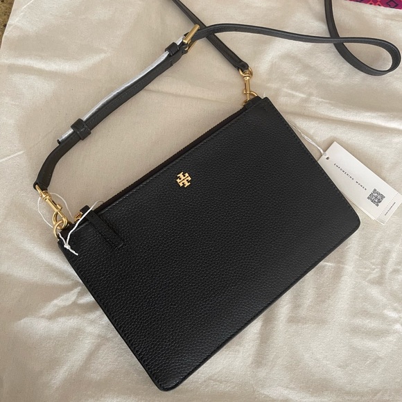 Tory Burch Handbags - NWT. Tory butch slim double zipper Blake black crossbody